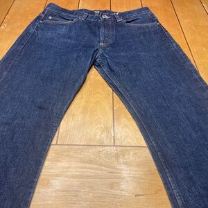 A.P.C. Men's Straight Selvedge Jeans in Deep Indigo 32x30